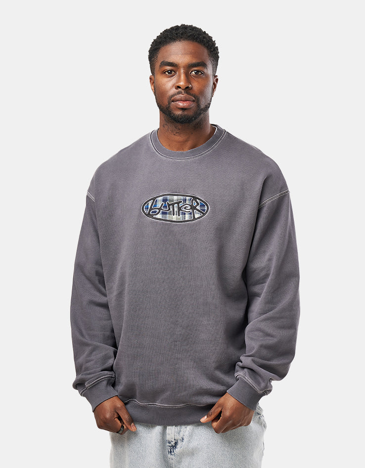 Butter Goods Crust Crewneck - Washed Charcoal