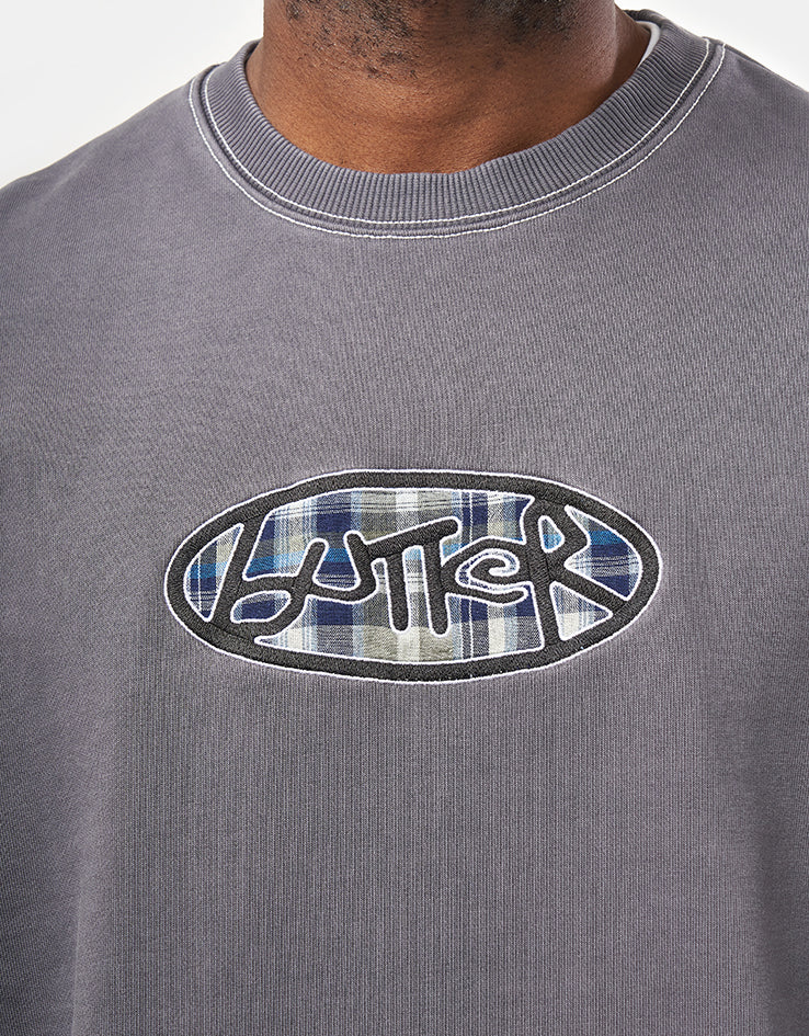 Butter Goods Crust Crewneck - Washed Charcoal