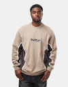 Butter Goods Aspect Crewneck - Fossil/Charcoal