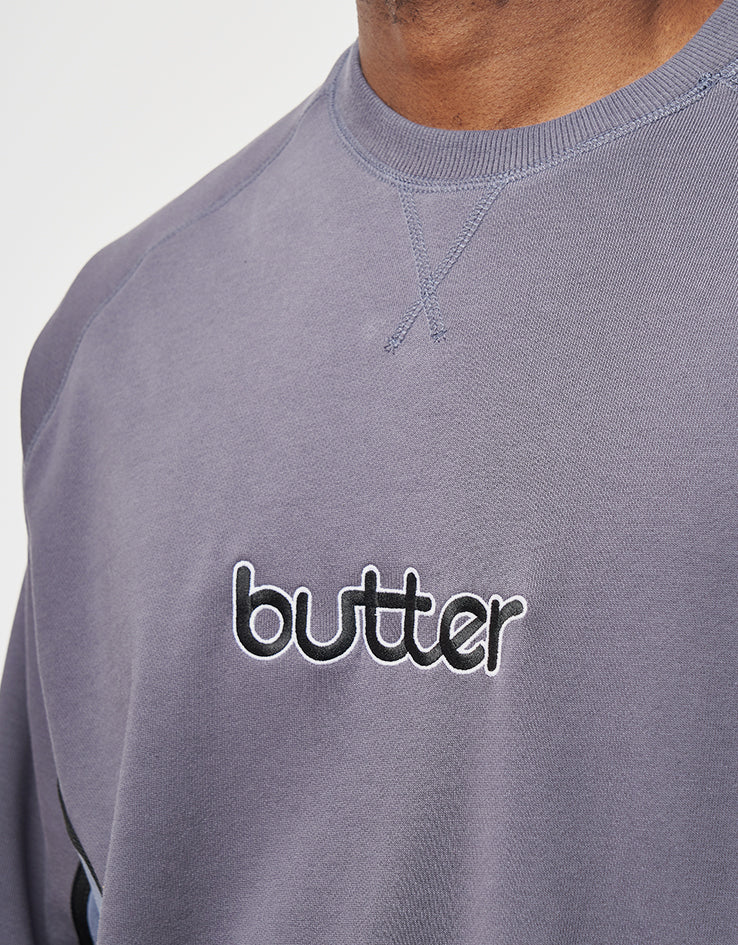 Butter Goods Aspect Crewneck - Slate/Denim