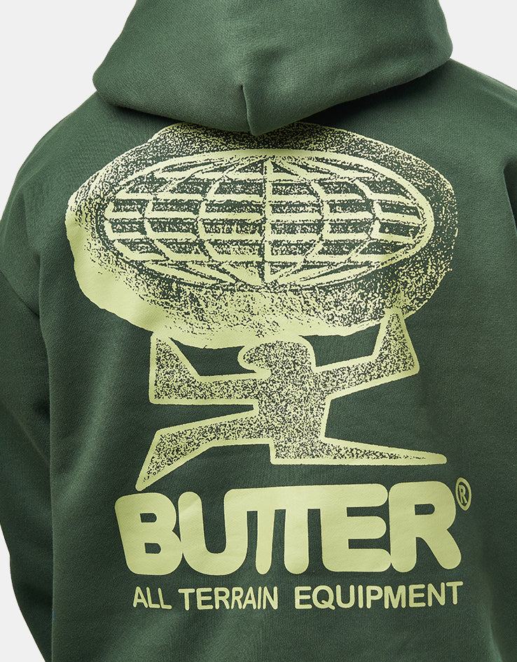 Butter Goods Terrain Pullover Hoodie - Bottle Green
