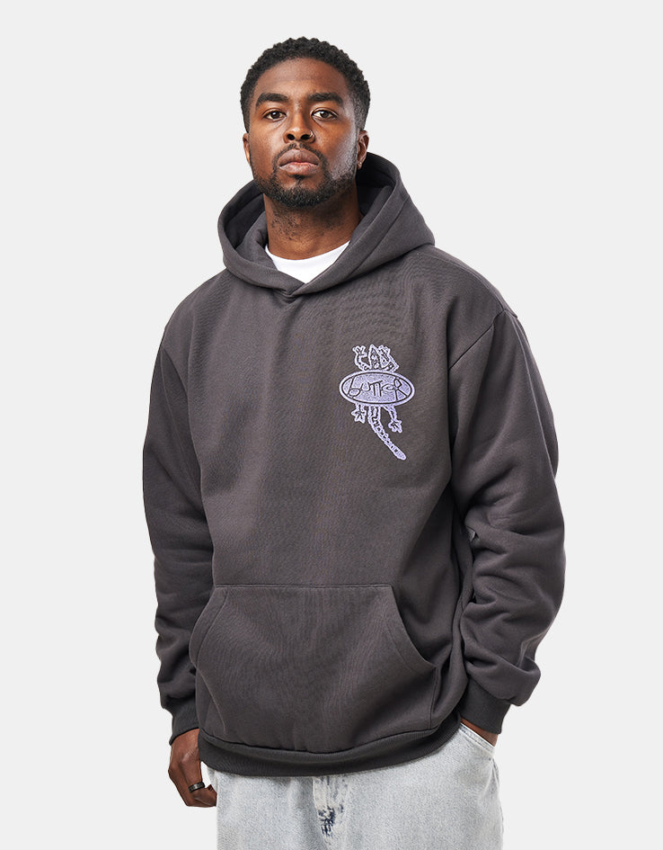 Butter Goods Wipeout Pullover Hoodie - Washed Black