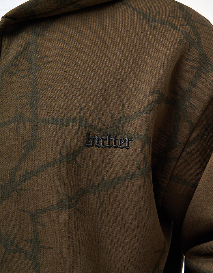 Butter Goods Wired Zip-Thru Hoodie - Fudge