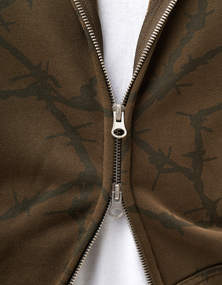 Butter Goods Wired Zip-Thru Hoodie - Fudge