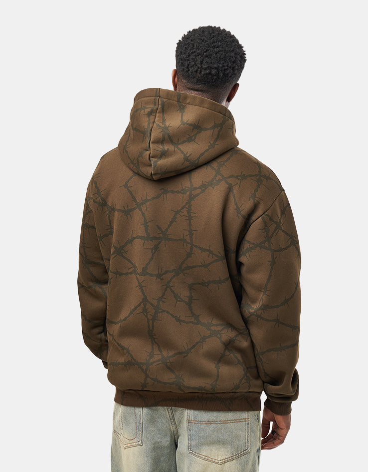 Butter Goods Wired Zip-Thru Hoodie - Fudge