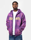 Butter Goods Encounter Zip-Thru Hoodie - Washed Purple