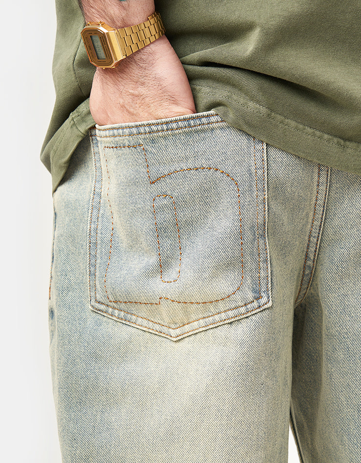 Butter Goods Ace Denim Jean - Distressed Light Blue