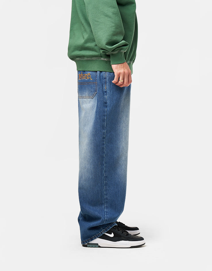 Butter Goods Encounter Denim Jean - Washed Slub Blue