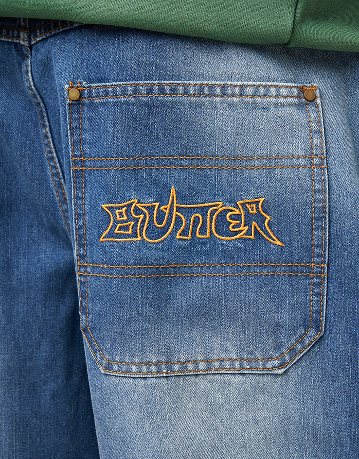 Butter Goods Encounter Denim Jean - Washed Slub Blue