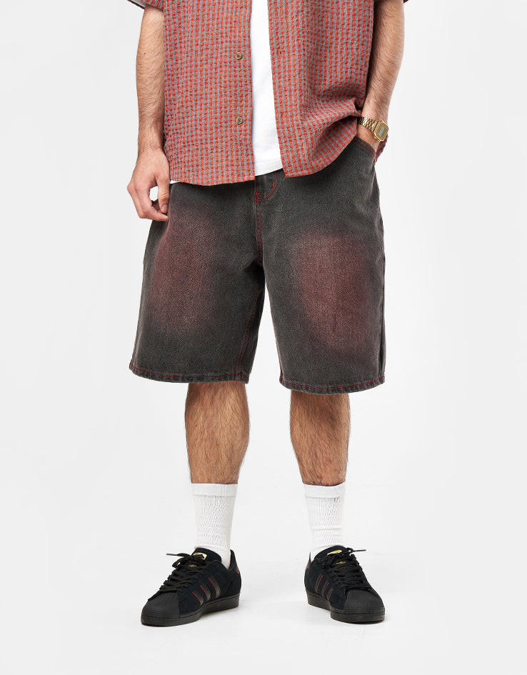 Butter Goods Encounter Denim Shorts - Tinted Washed Black