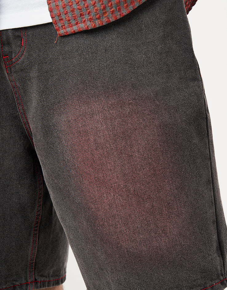 Butter Goods Encounter Denim Shorts - Tinted Washed Black