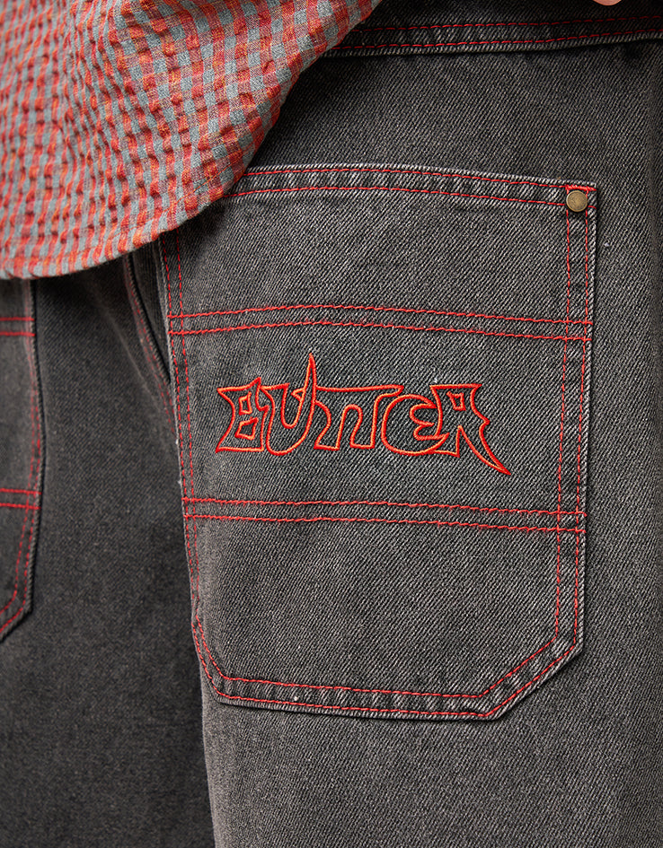 Butter Goods Encounter Denim Shorts - Tinted Washed Black