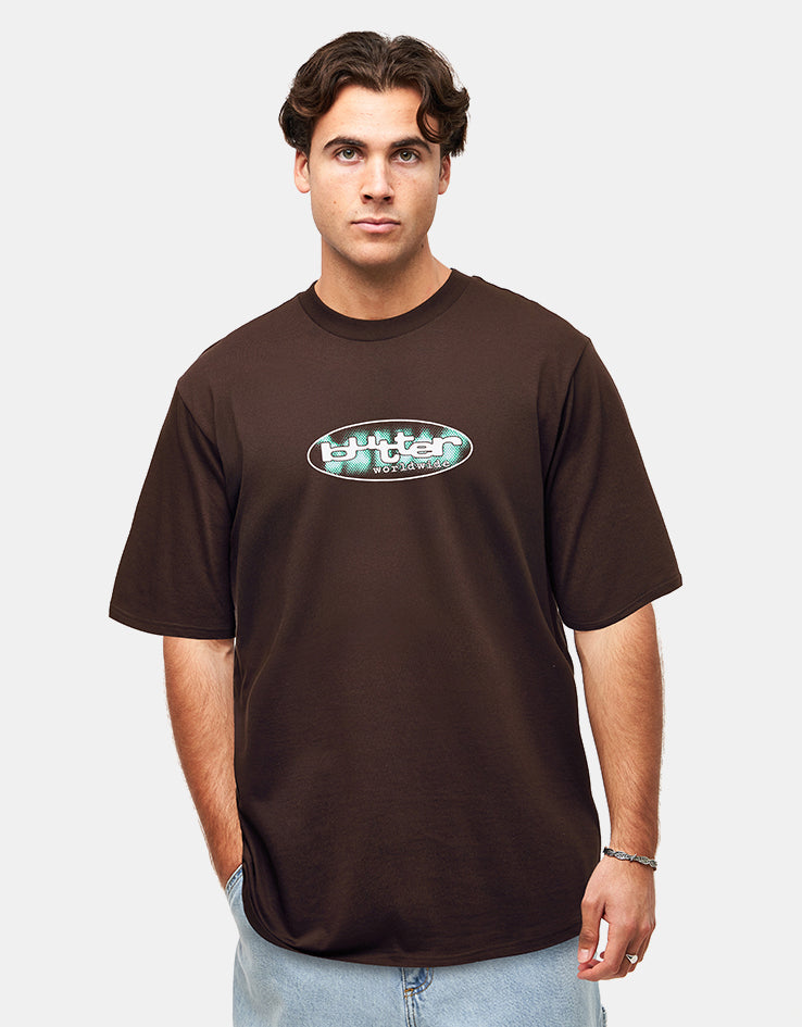 Butter Goods Vortex T-Shirt - Chocolate