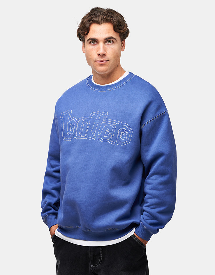 Butter Goods Swirl Crewneck - Ocean