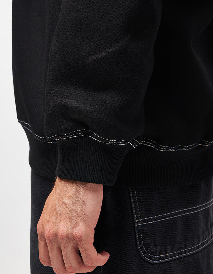 Butter Goods Swirl Crewneck - Black