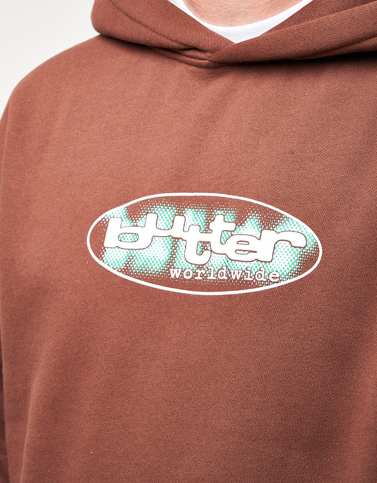 Butter Goods Vortex Pullover Hoodie - Chocolate