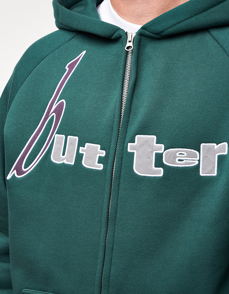 Butter Goods Device Zip-Thru Hoodie - Forest