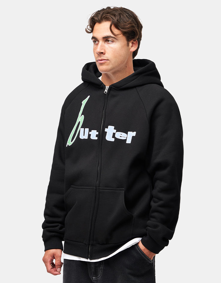 Butter Goods Device Zip-Thru Hoodie - Black
