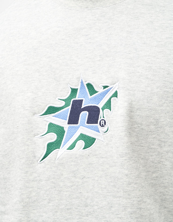 HUF H Bit Crewneck - Ash