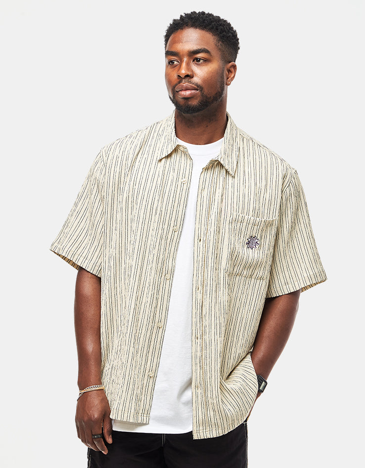HUF Apollo S/S Striped Shirt - Natural