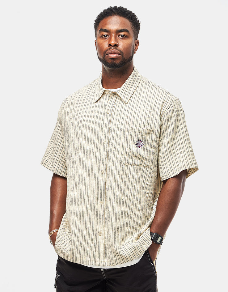 HUF Apollo S/S Striped Shirt - Natural