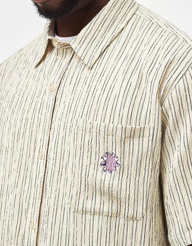 HUF Apollo S/S Striped Shirt - Natural