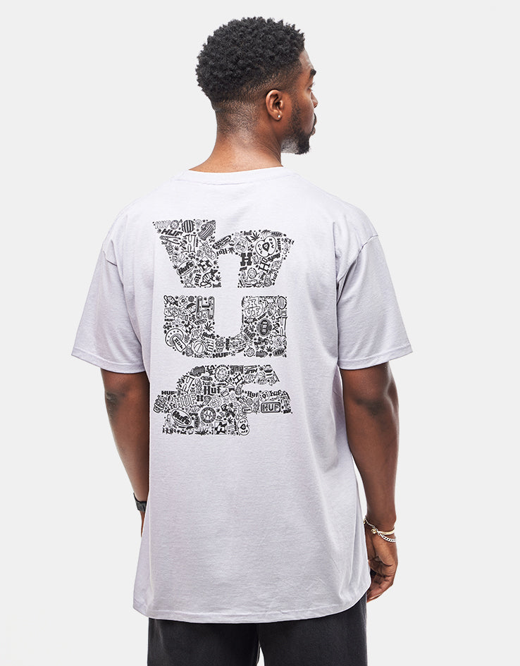 HUF Metablast T-Shirt - Dust Purple