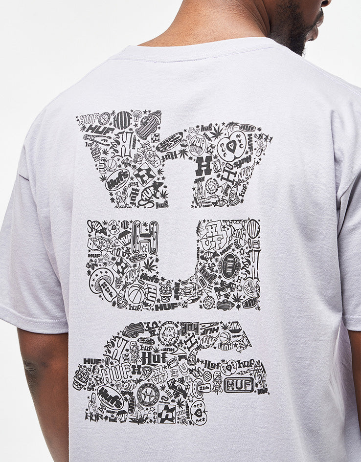 HUF Metablast T-Shirt - Dust Purple