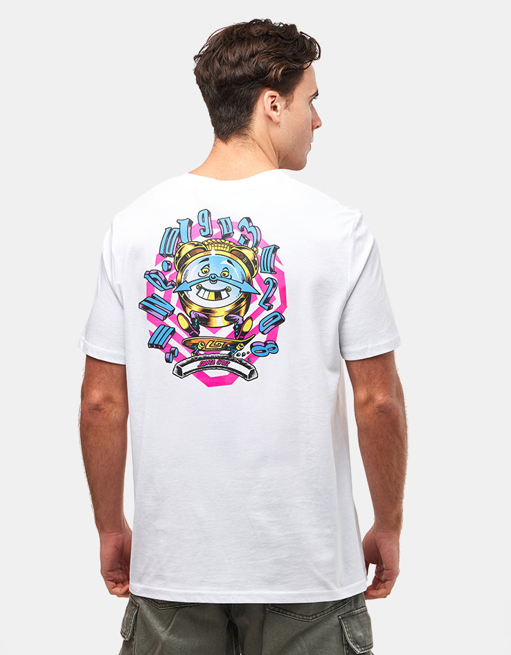 Santa Cruz Grabke All Around Stack T-Shirt - White