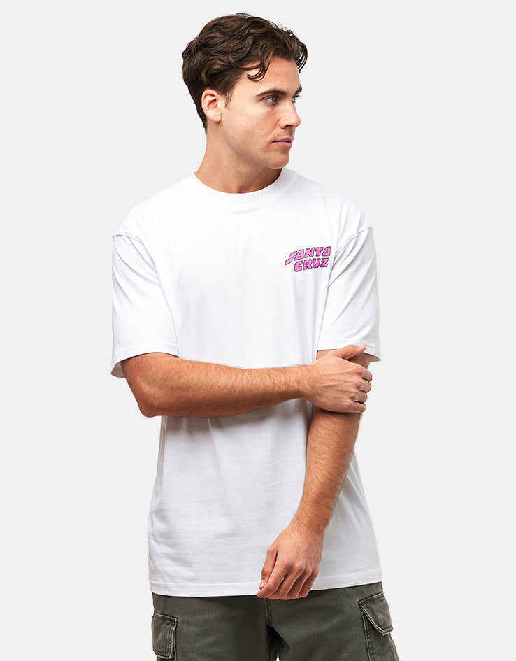 Santa Cruz Grabke All Around Stack T-Shirt - White