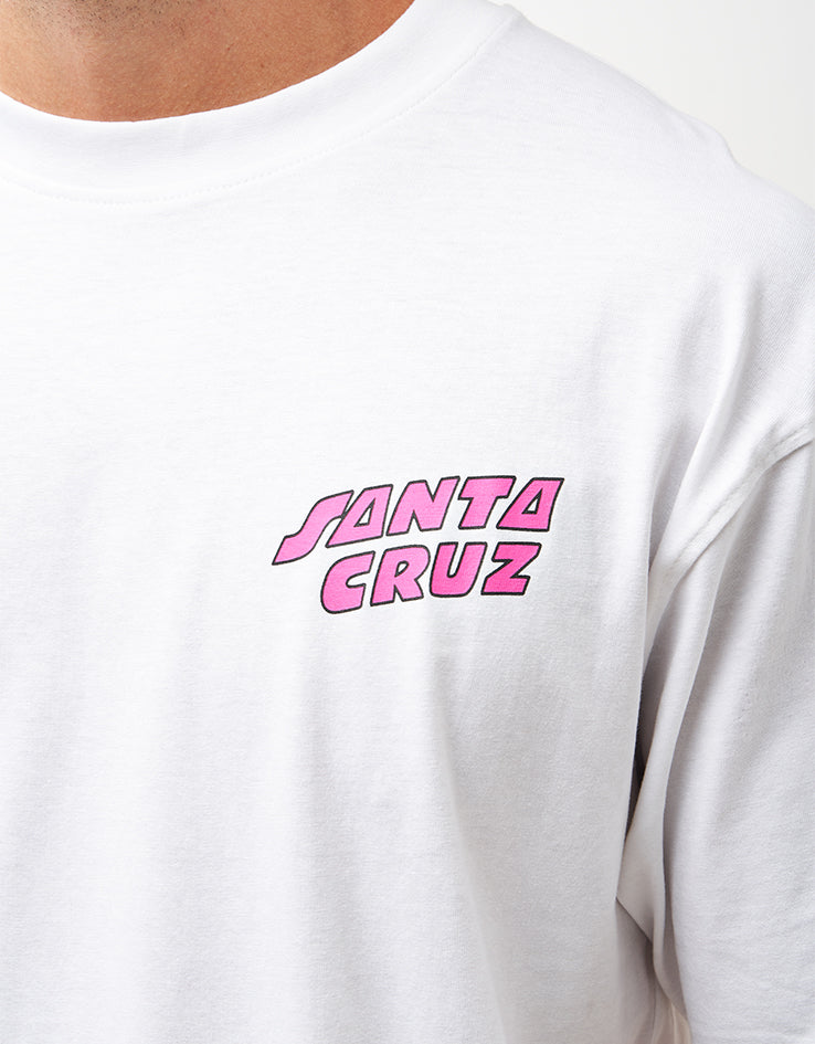 Santa Cruz Grabke All Around Stack T-Shirt - White