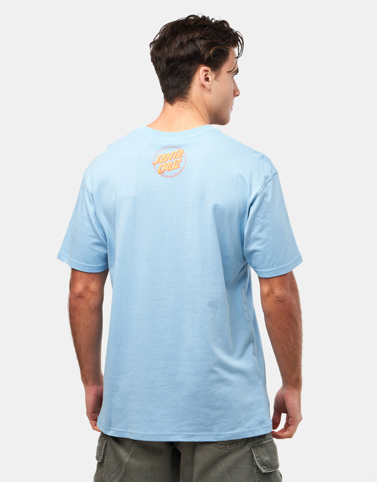Santa Cruz Screaming Hibiscus Front T-Shirt - Pacific Blue