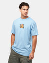 Santa Cruz Screaming Hibiscus Front T-Shirt - Pacific Blue