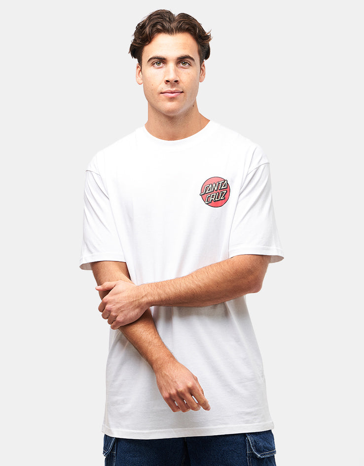 Santa Cruz Screaming Rose Flash T-Shirt - White