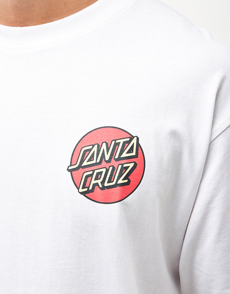 Santa Cruz Screaming Rose Flash T-Shirt - White