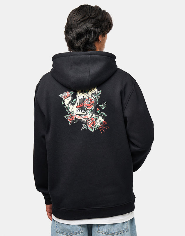 Santa Cruz Screaming Rose Flash Pullover Hood - Black