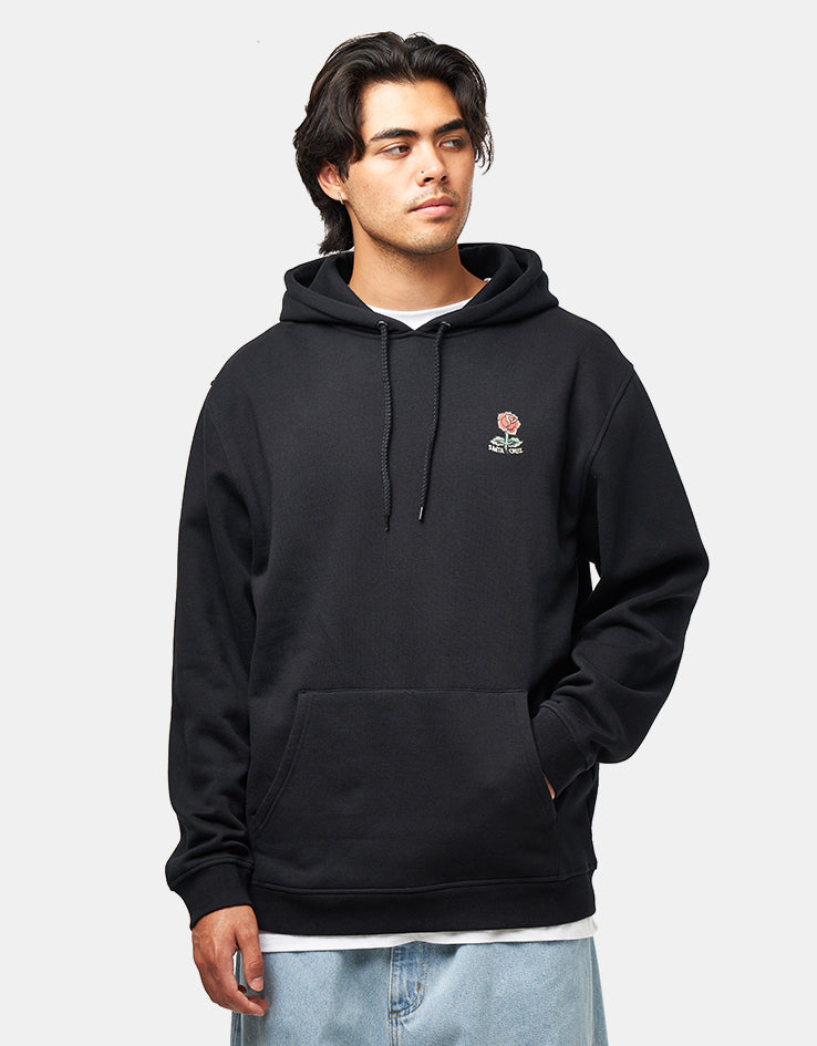 Santa Cruz Screaming Rose Flash Pullover Hood - Black