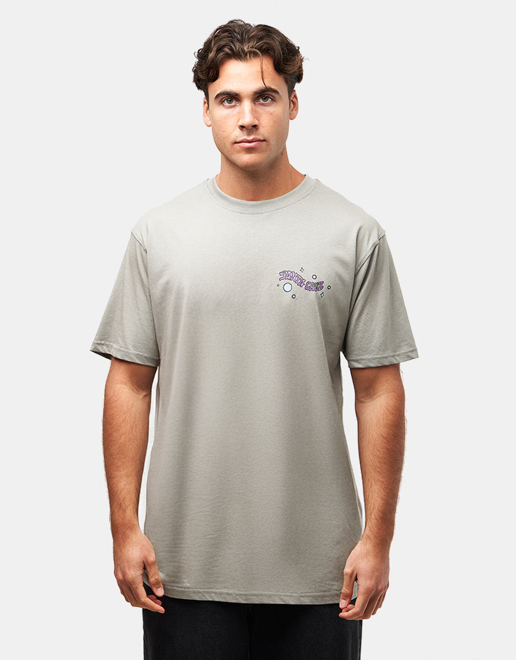 Santa Cruz Knibbs Invasion Hand Strip T-Shirt - Moon Dust