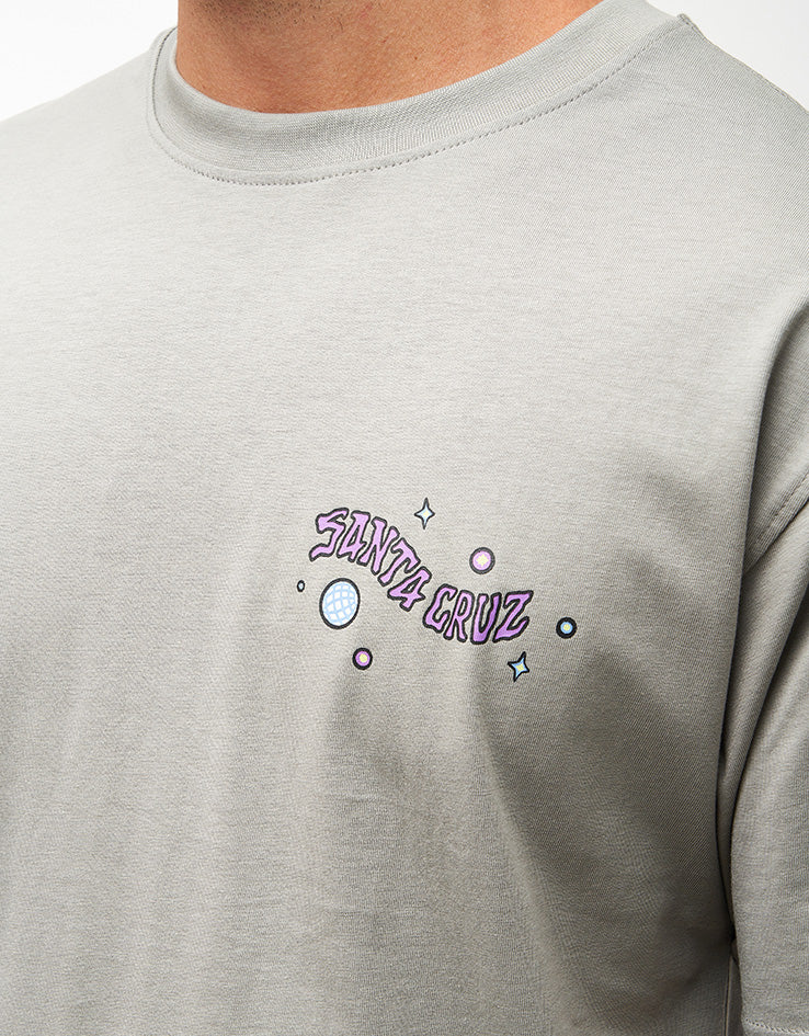 Santa Cruz Knibbs Invasion Hand Strip T-Shirt - Moon Dust