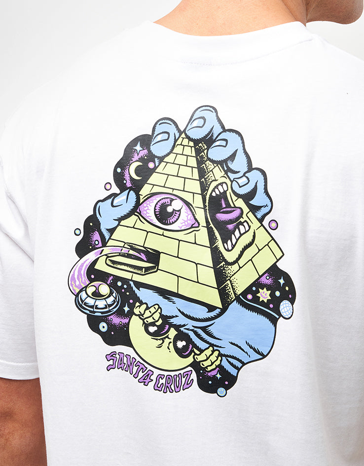 Santa Cruz Knibbs Invasion Hand Strip T-Shirt - White