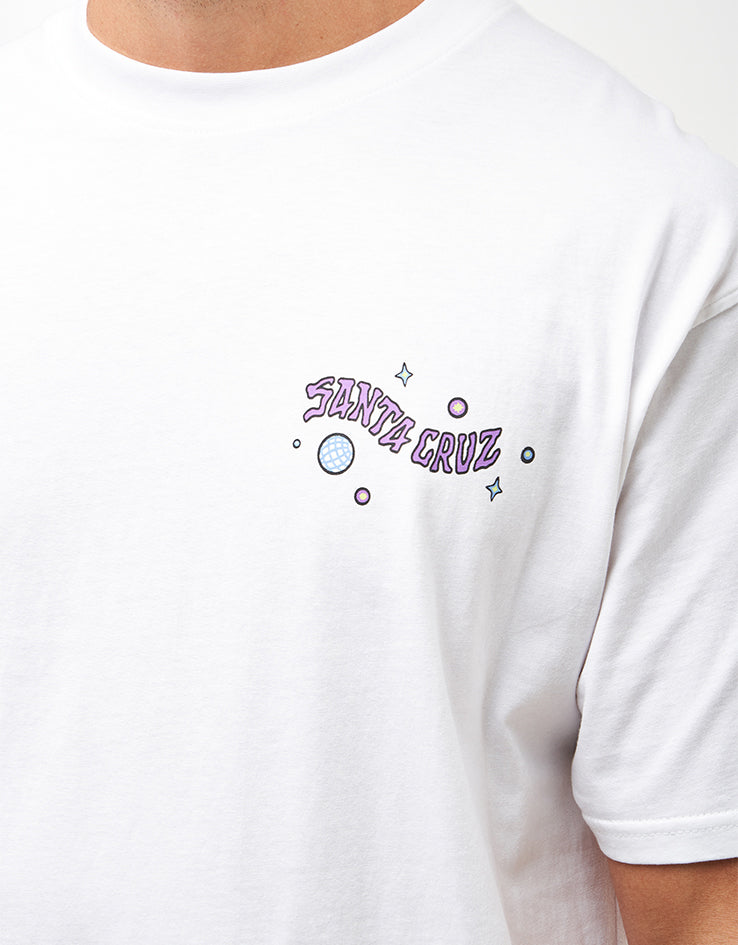 Santa Cruz Knibbs Invasion Hand Strip T-Shirt - White