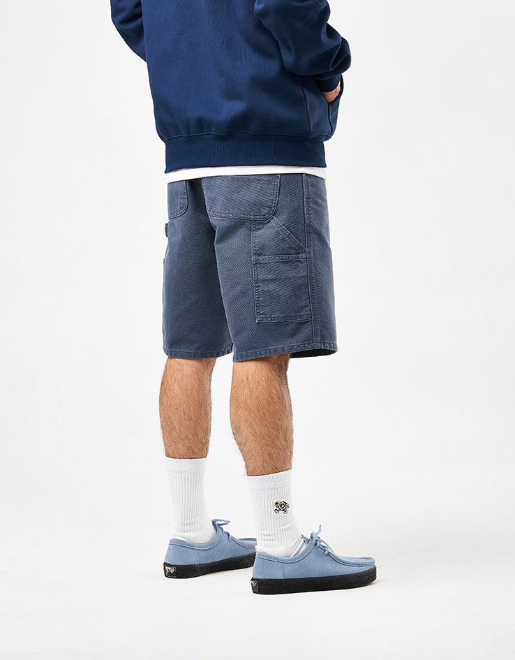 Carhartt WIP Single Knee Shorts - Dusky Blue (Stone Canvas)