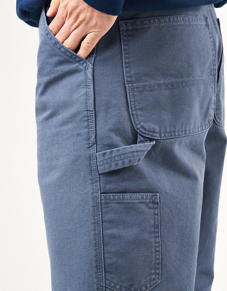 Carhartt WIP Single Knee Shorts - Dusky Blue (Stone Canvas)