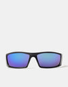 Glassy Sunhater Peet Polarised Sunglasses - Black/Green Mirror