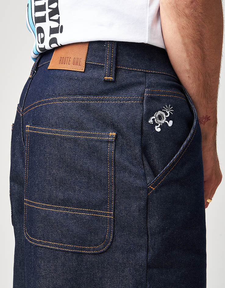 Route One Super Baggy Denim Jeans - Raw