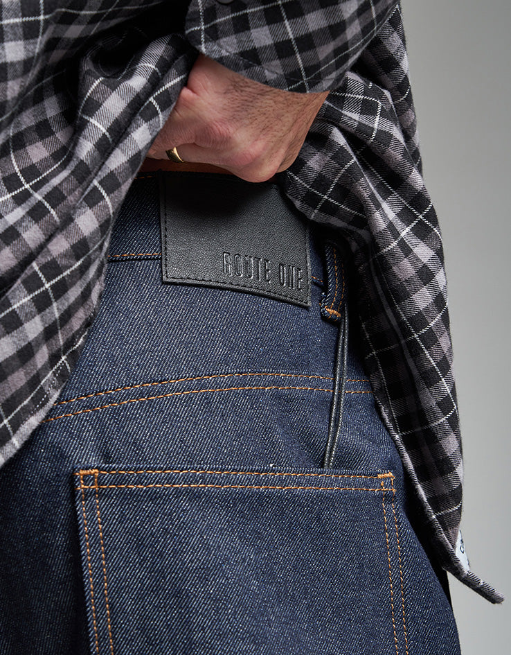 Route One Super Baggy Denim Jeans - Raw