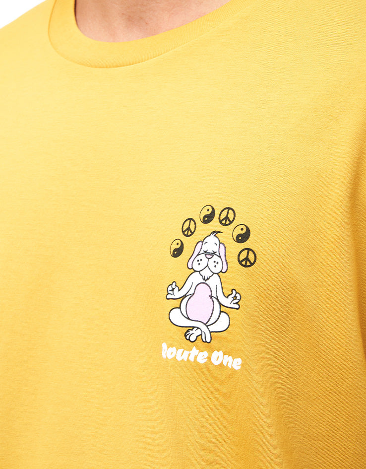 Route One Find Your Paradise Organic T-Shirt - Ochre