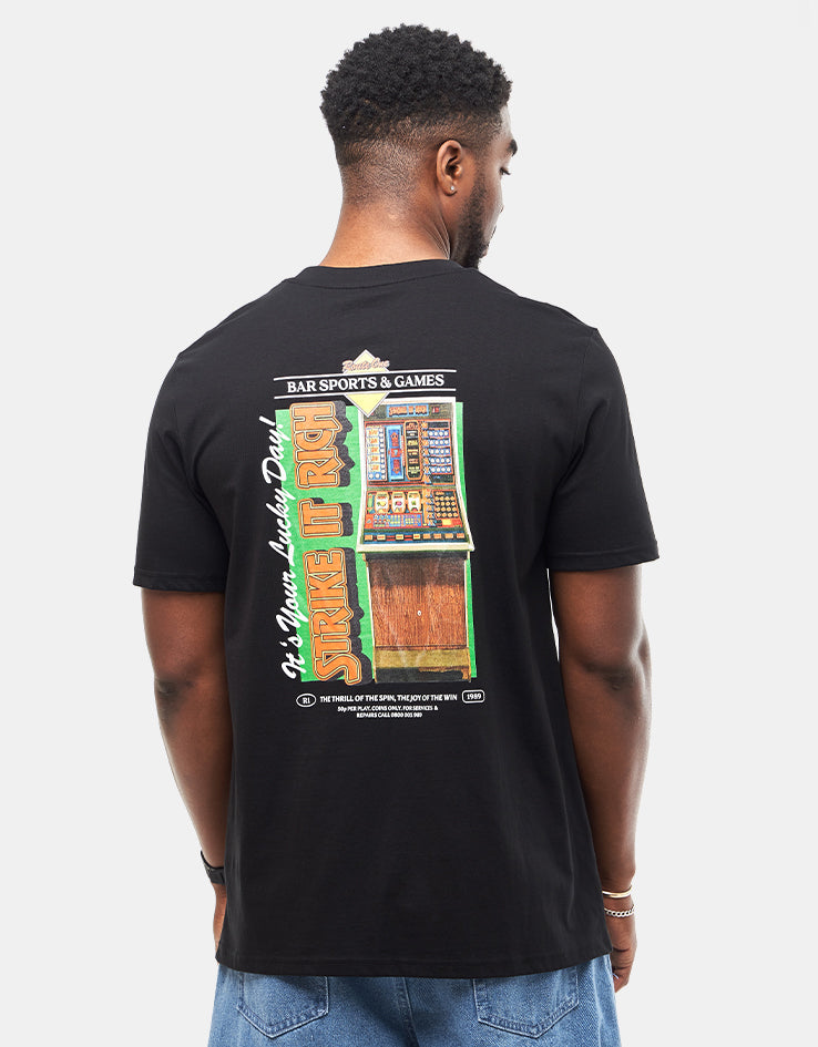 Route One Strike It Rich Organic T-Shirt - Black