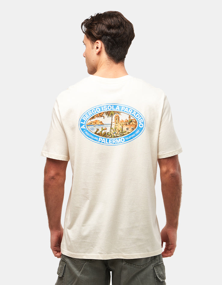 Route One Isola Paradiso Organic T-Shirt - Natural Raw