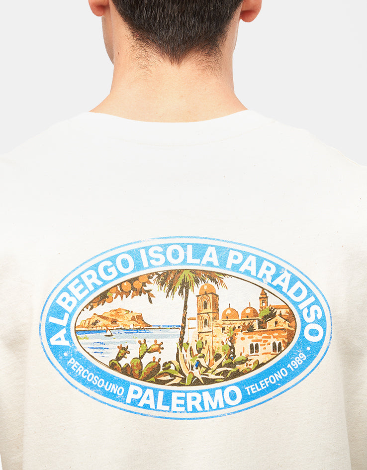 Route One Isola Paradiso Organic T-Shirt - Natural Raw